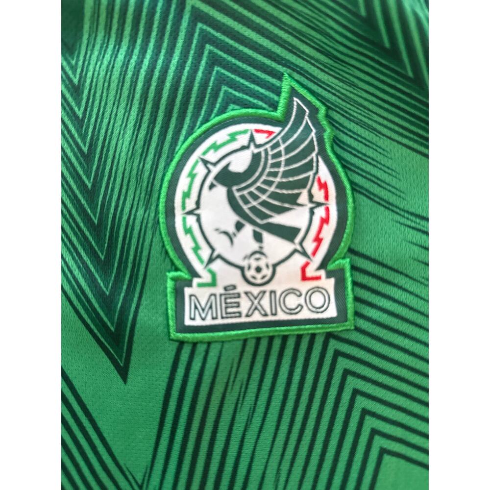 Mexico National Team Soccer Jersey – Green/Red (Size L, Chevron Pattern) - Picture 2 of 4